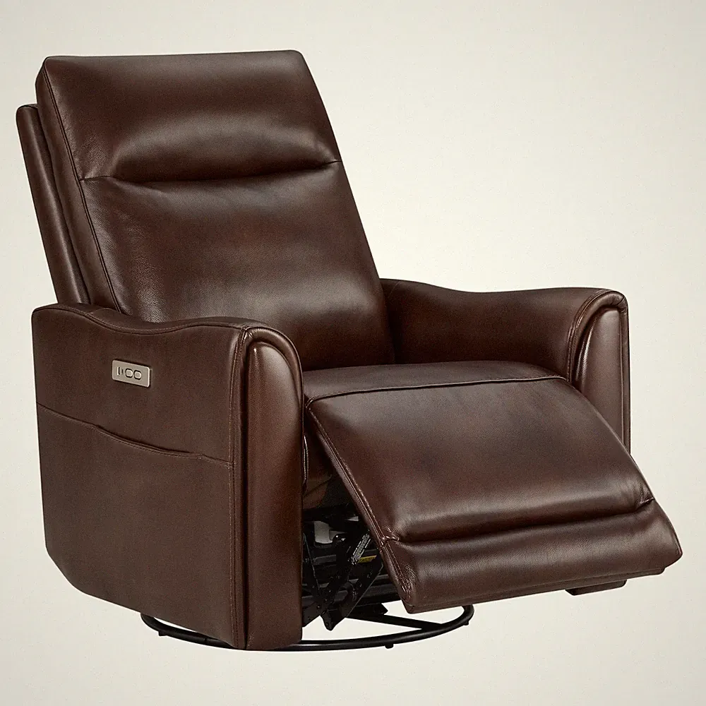 CHITA Power Recliner Chairs Swivel Rocker Recliner Chair with Charging Ports